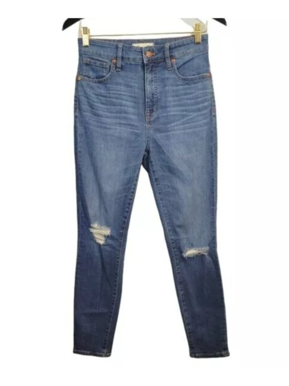 Madewell | Curvy High Rise Skinny Crop Jeans Light Wash
